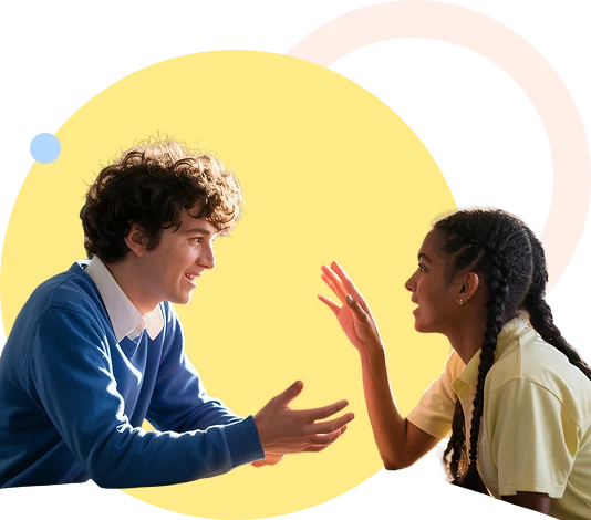 Ілюстрація репетиторства з англійської мови з комунікацією та вивченням мови