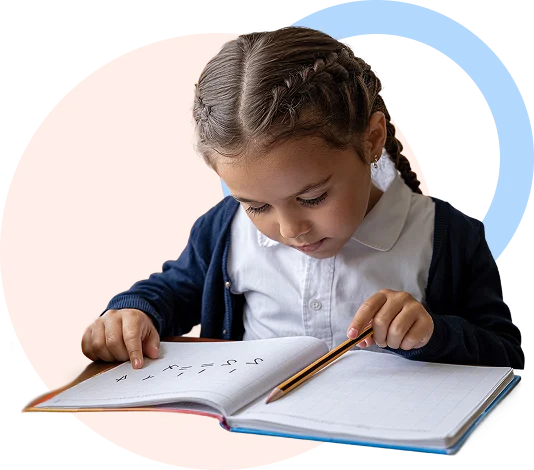 Ілюстрація репетиторства з математики з формулами та розв'язанням задач